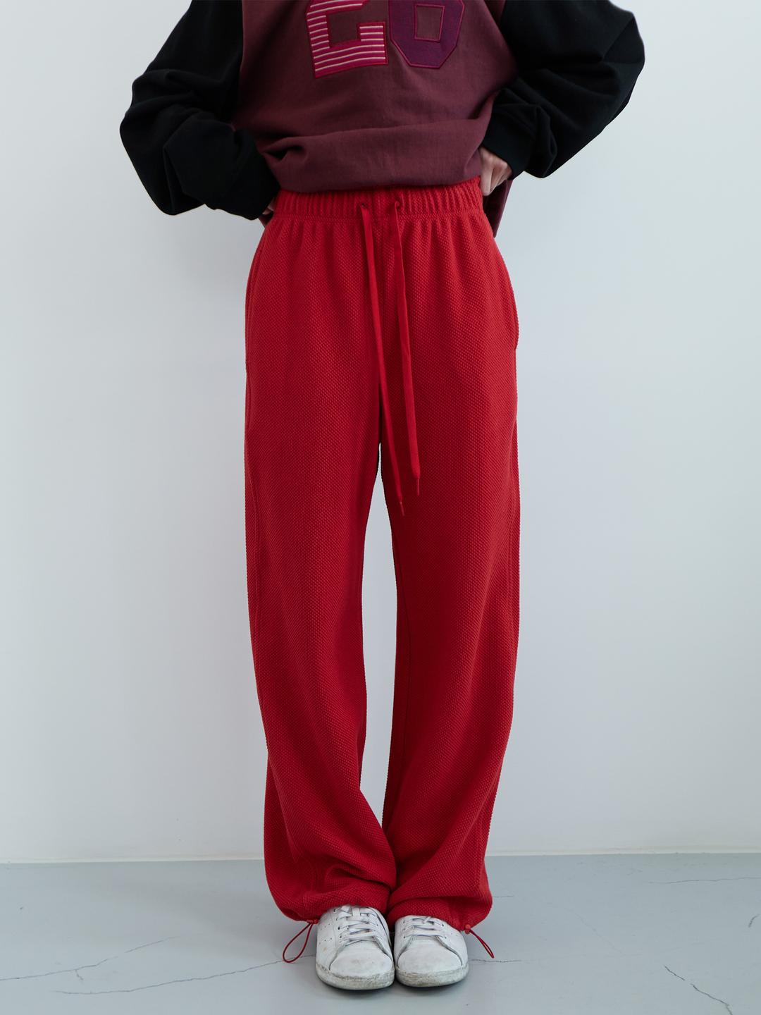 컬리 투웨이 밴딩 팬츠 (Red)