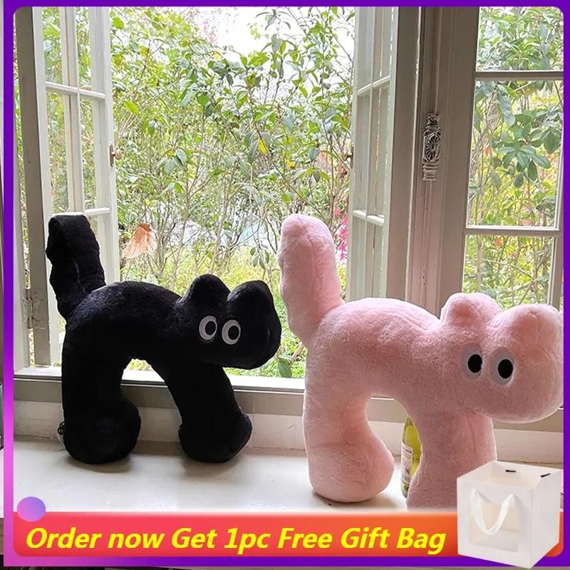 카와이 고양이 쿠션 플러시 던지기 베개, 사무실 자동차 목 휴식 쿠션, 소파 장식 베개, 홈 장식, 생일 선물