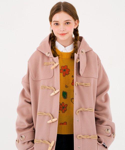 Oversized Duffle Coat(PINK)