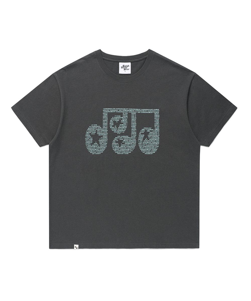 STAR NOTE SS TEE[CHARCOAL]