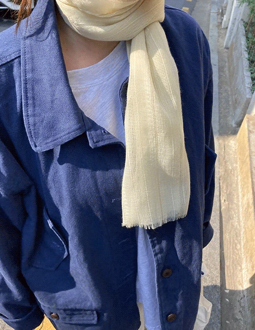 플리 코튼 스카프