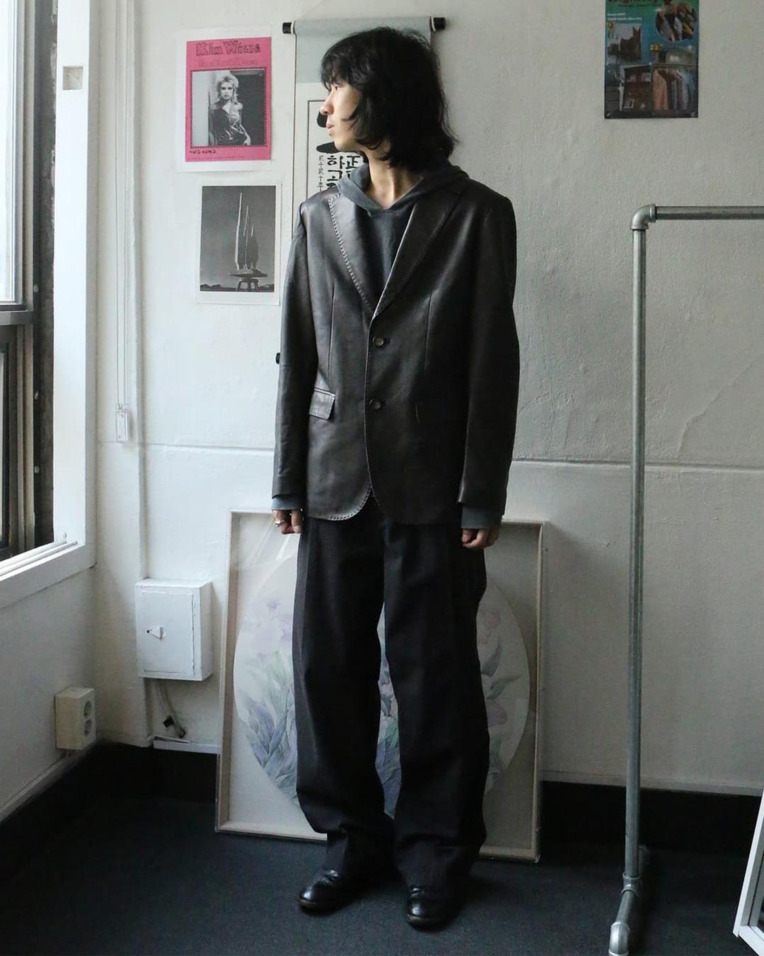 브라운 레더 블레이저  | 후루츠패밀리