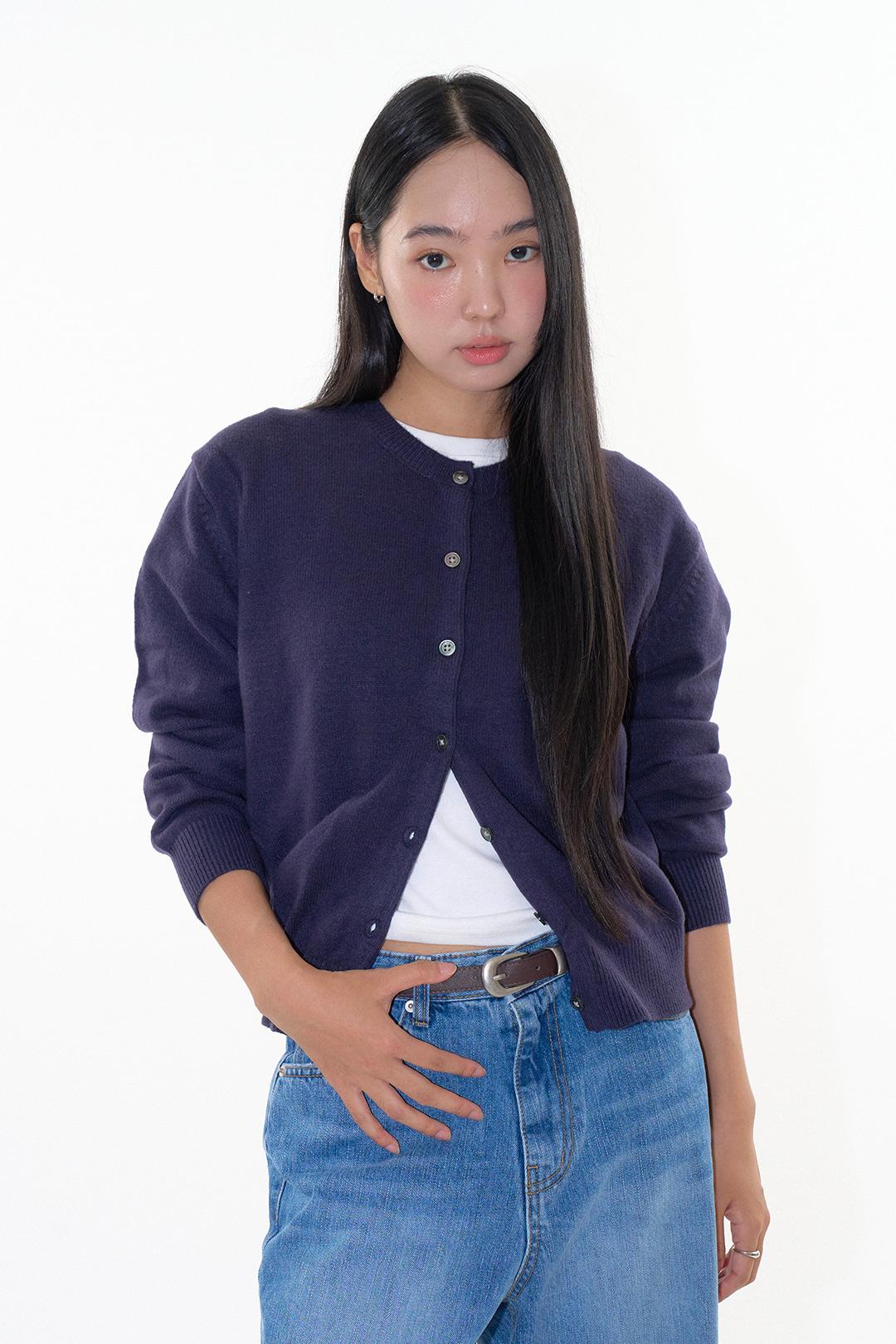 라우코하우스 시엘 라운드 버튼업 가디건
