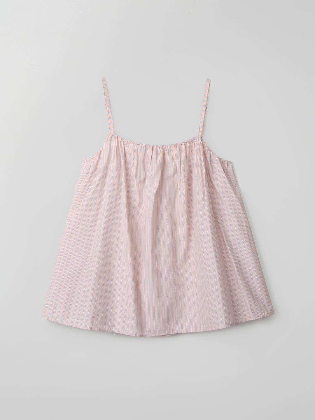 MADE 썸머 슈팅스타 셔링 나시 블라우스 - PINK