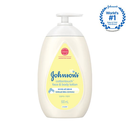 [순한보습/과실향] 존슨즈 코튼터치 페이스 앤 바디로션 500ml