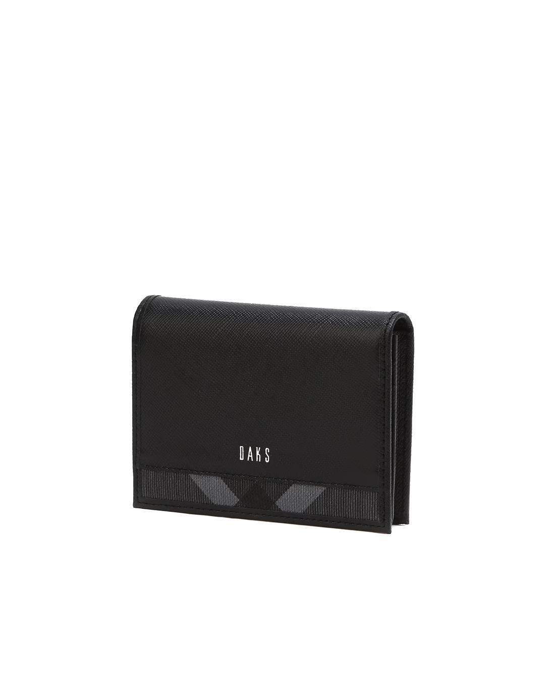 닥스액세서리 [populet]블랙 체크배색 소가죽 명함지갑 - 위시버킷