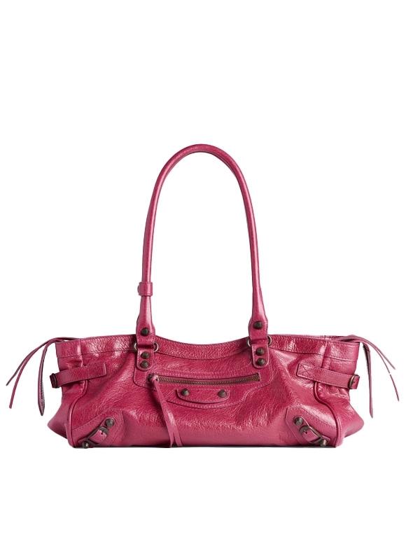 발렌시아가 르 시티 E/W 핑크 토트백