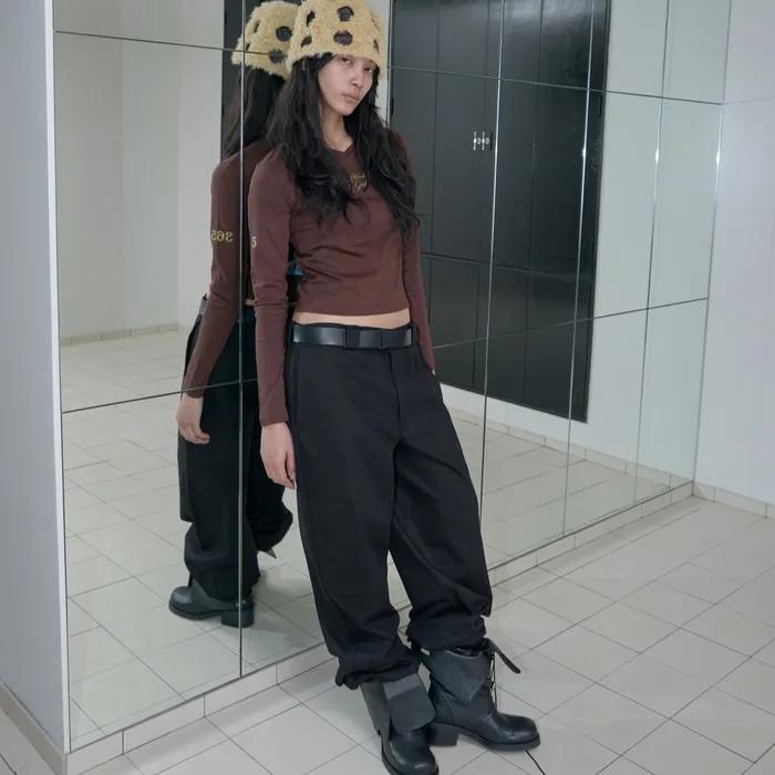 Attends girls chino pants (Black)