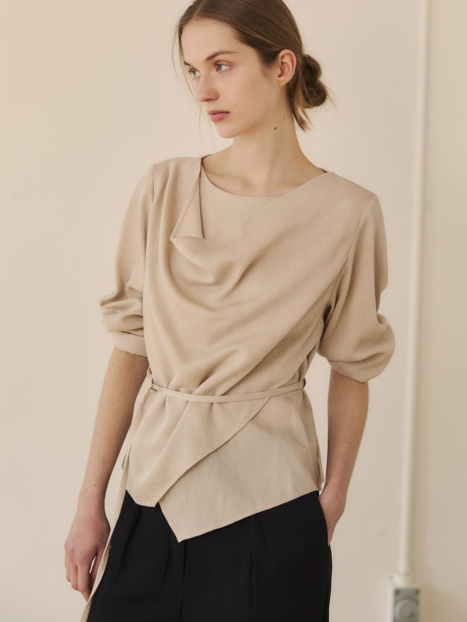 [예약*2/23배송] DRAPE LAYERED BLOUSE 3 COLOUR