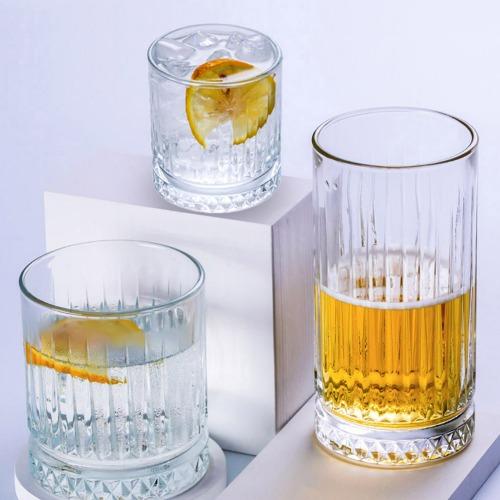 엘사 위스키 온더락&하이볼 글라스 Elsa Whisky Rock&Hiball Glass N 210ml · R 355ml · H 430ml