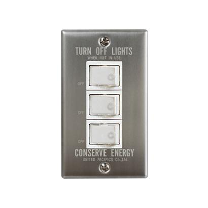 P.F.S. vintage switch Alumi_3구 White