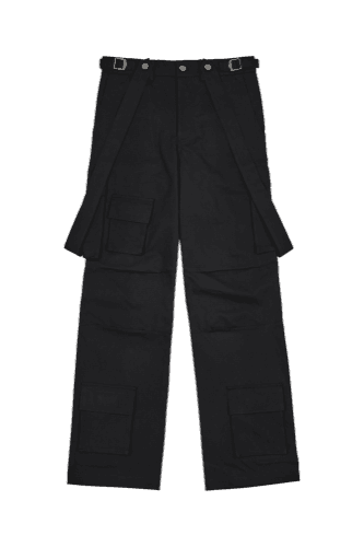 SUSPENDER STRAP CARGO PANTS