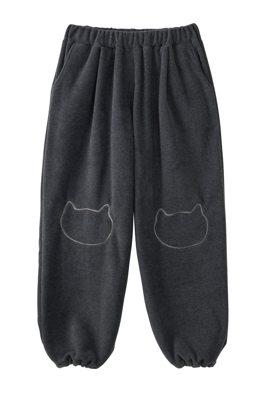 Cat Fleece Pants_Charcoal