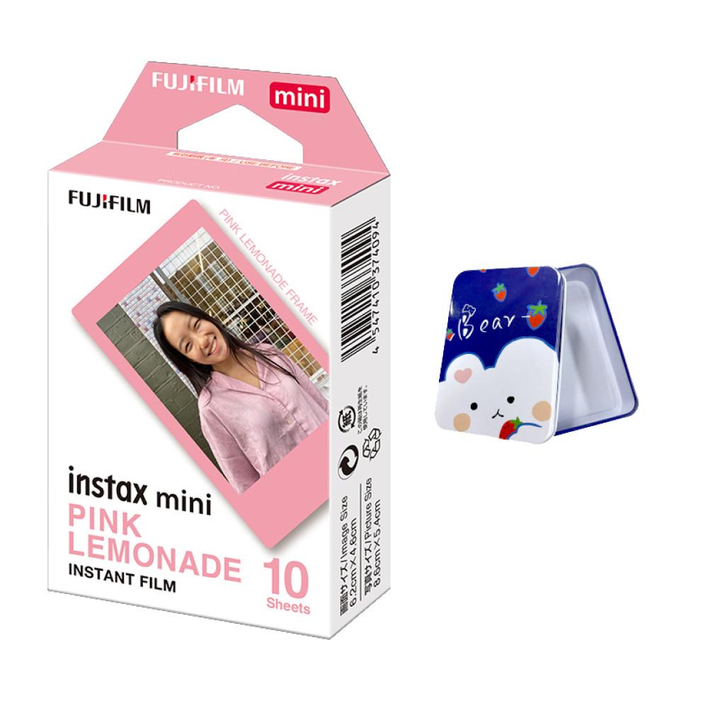 인스탁스 핑크 레모네이드 디자인필름 10장(1팩)+틴케이스 선물
