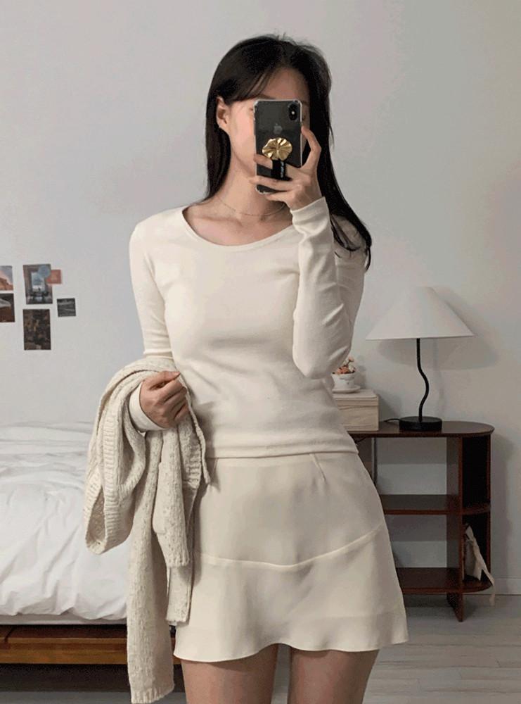 라임 탄탄골지 티셔츠 ( 화이트컬러 당일발송 )