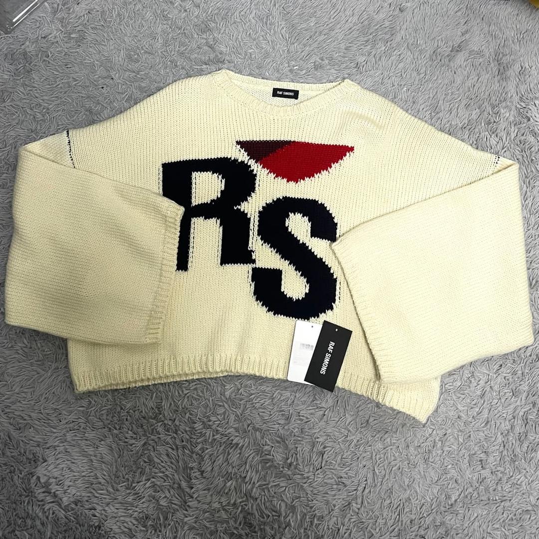 [XS]라프시몬스 RS 크롭 니트 아이보리