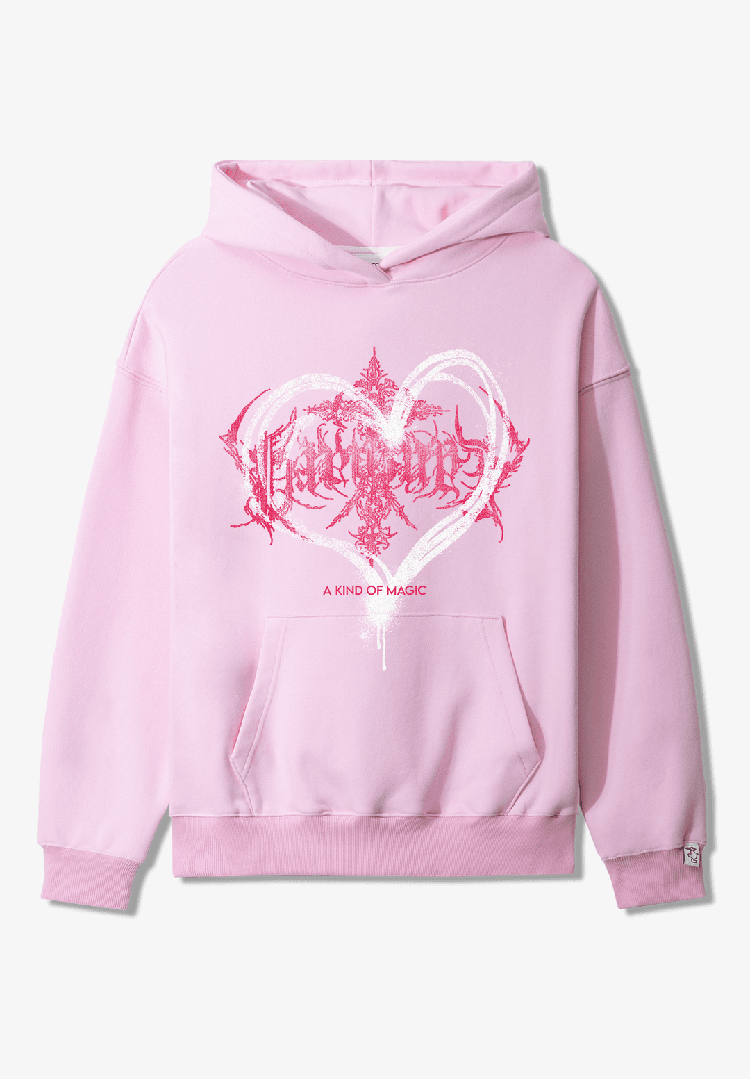 GOTHIC HEART HOODIE _ PINK