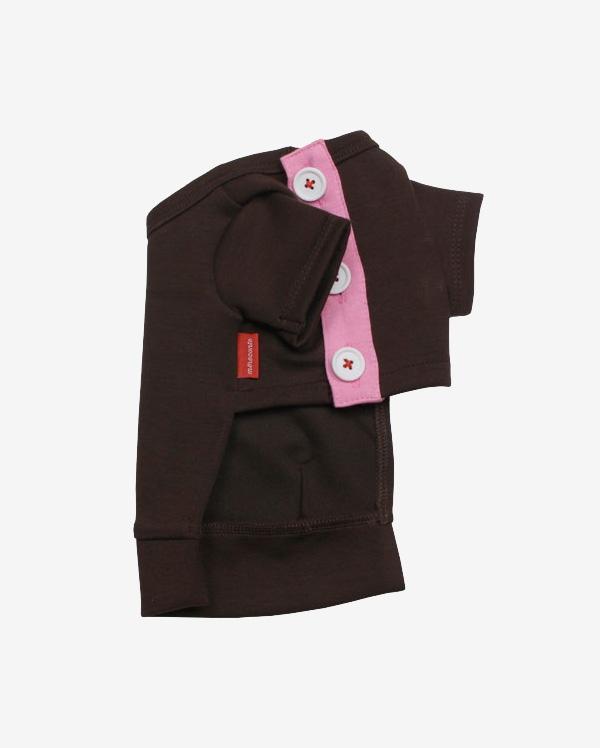 메르꽁떼 부통 가디건 l 마룬브라운