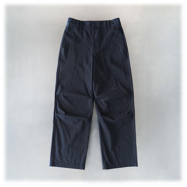 SUMMER SCORE EMBROIDERY PANTS (NAVY)