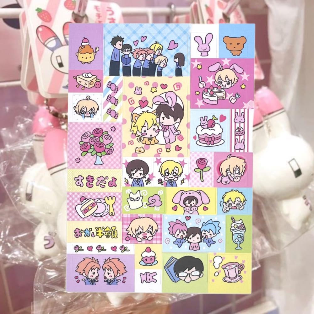 [STICKER] 오란고교 일상 조각 스티커