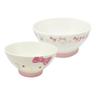 헬로키티 키요 도자기 1인 공기 대접 그릇 세트