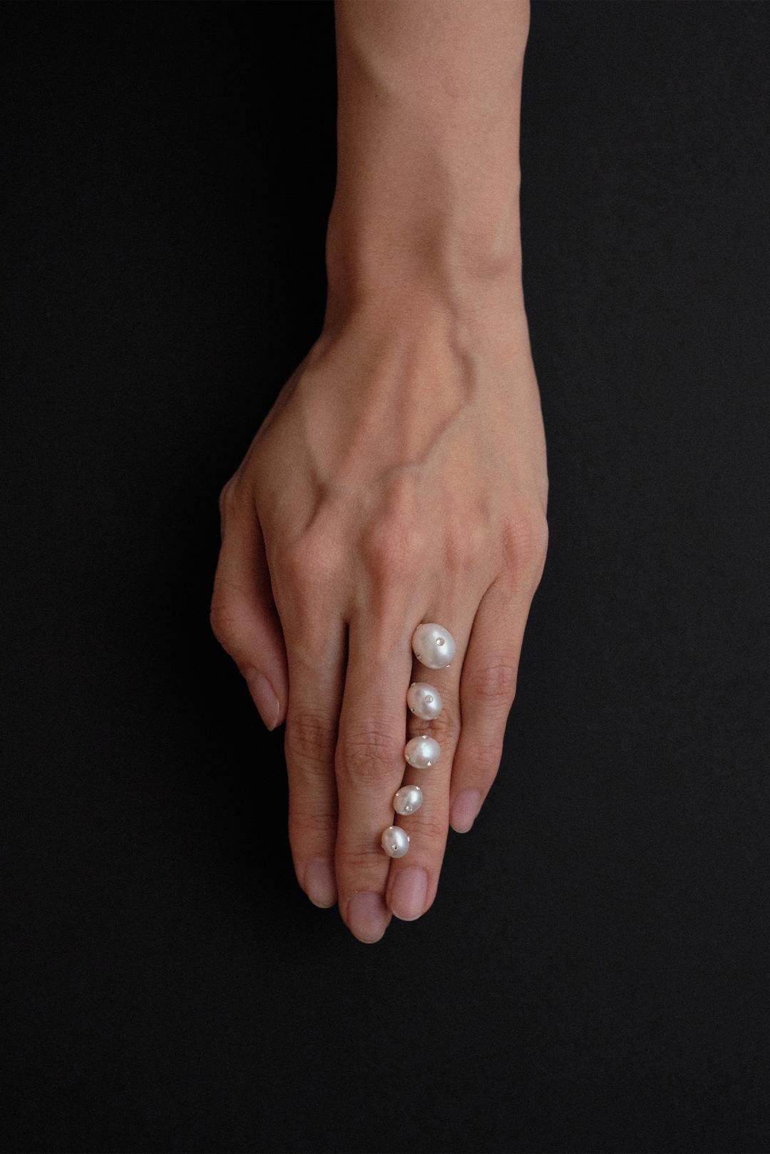 Signature Polkadots Earrings, White