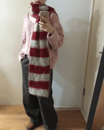 [오늘출발]윈터 스트라이프 머플러 (3color) *전 컬러 당일 발송 가능!