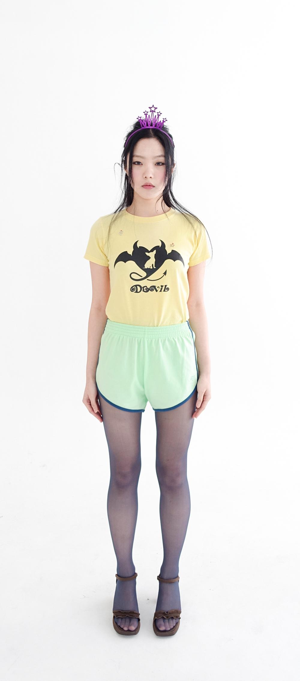 [F.E.E.S] polite devil petit shirt (yellow)