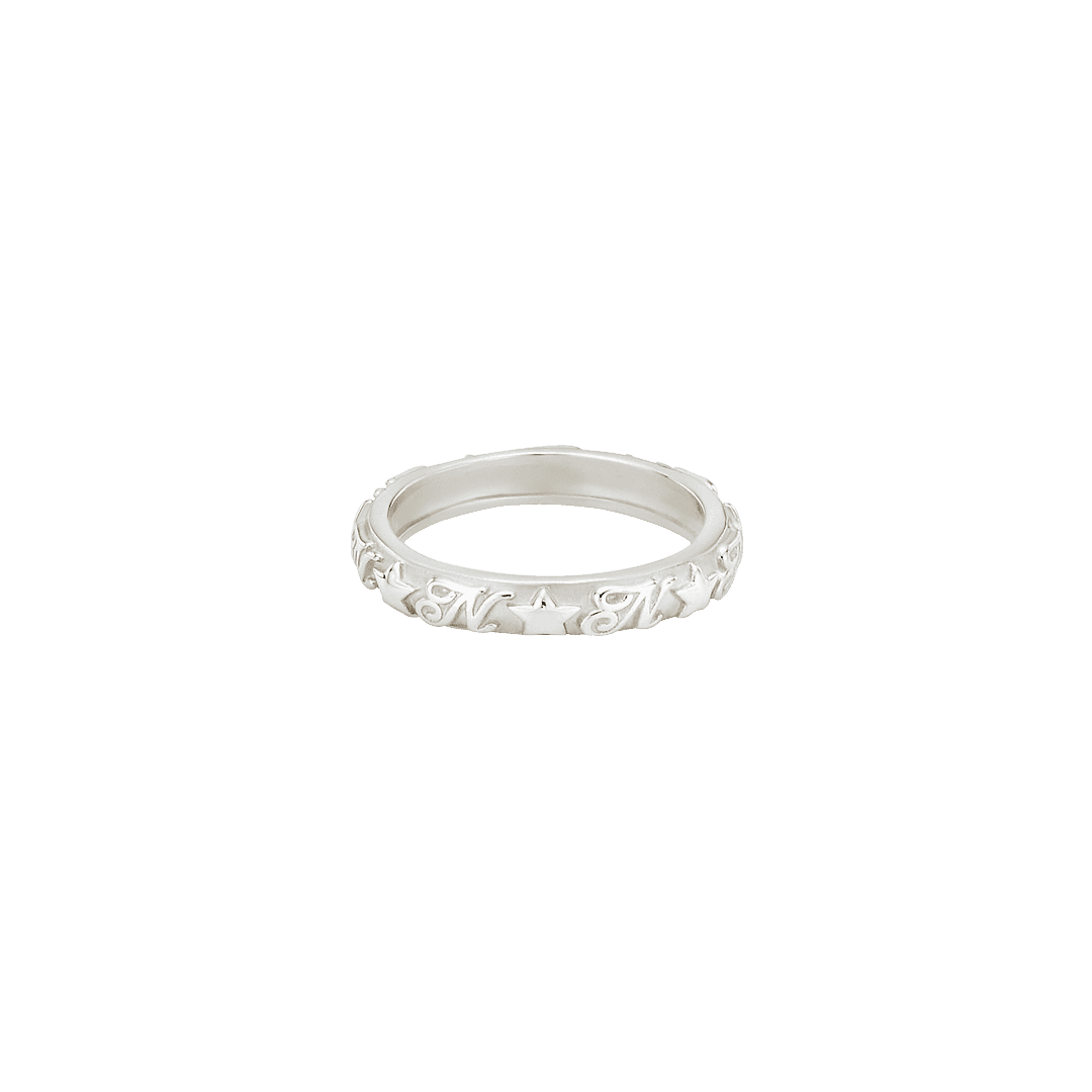 Nff [silver925] star logo ring silver