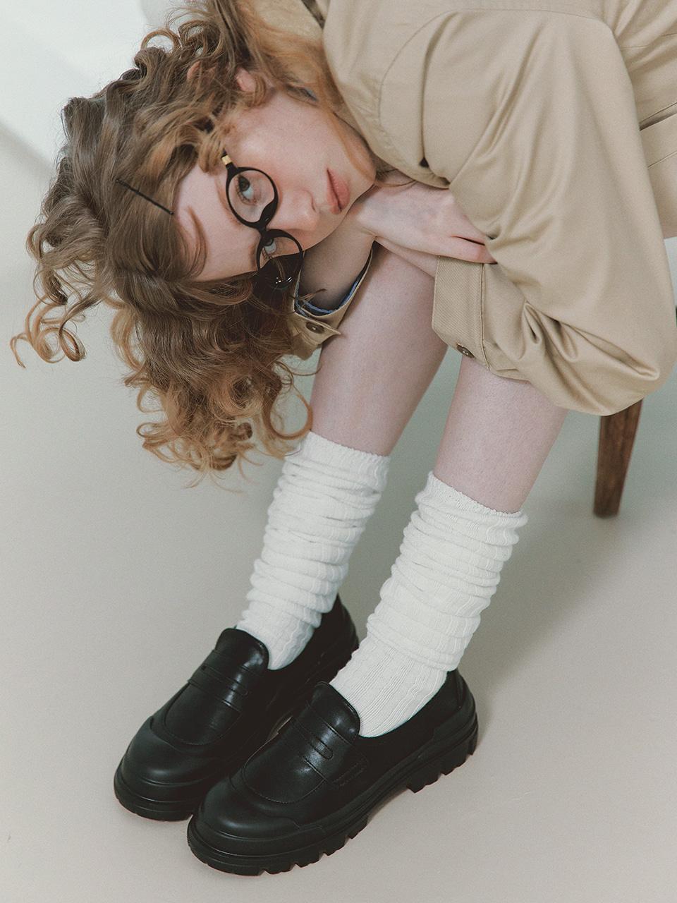 [W컨셉 단독] r523_버터컵 페니 로퍼 스니커즈_2color