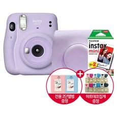 인스탁스 미니11+케이스+필름2팩(20장)+전용앨범+하트집게/폴라로이드카메라