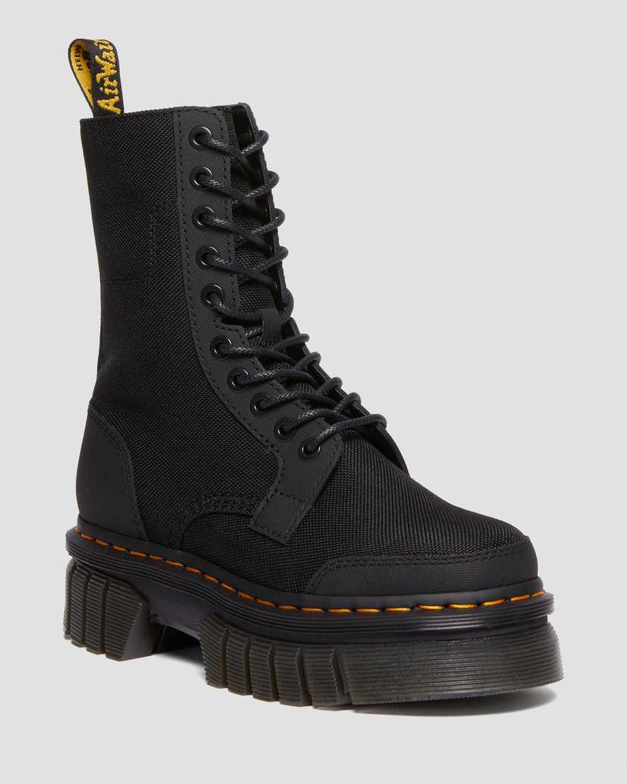 DR MARTENS Audrick 10-Eye Poly & Leather Platform Boots