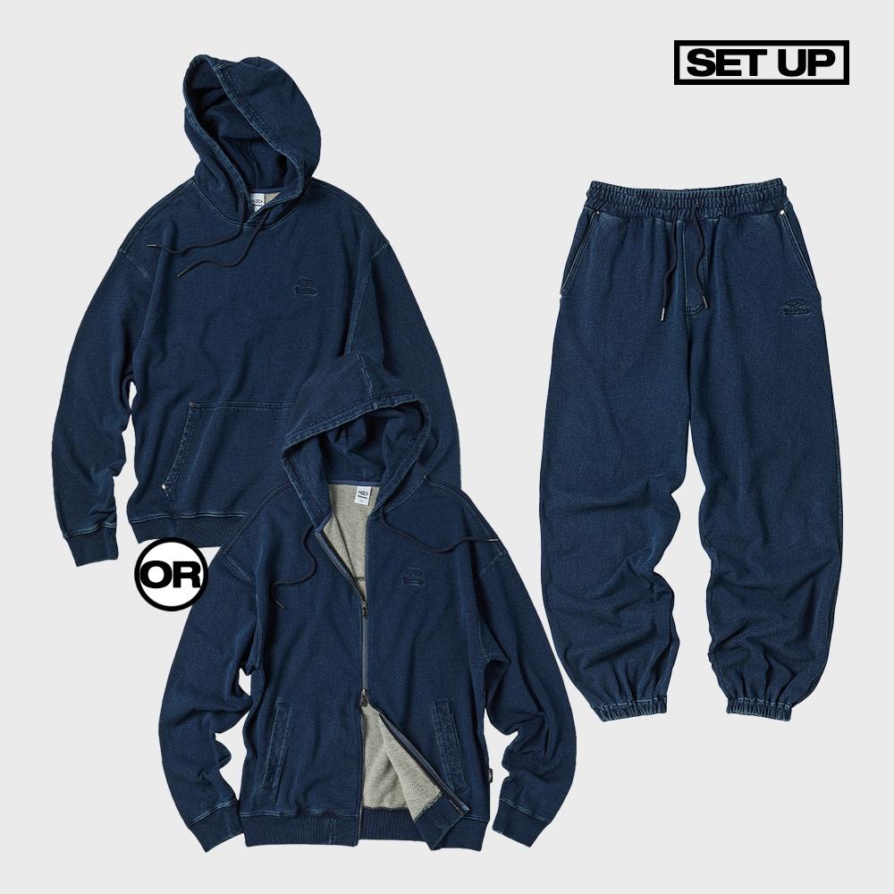 [SET]데님 워싱 트레이닝 셋업 인디고