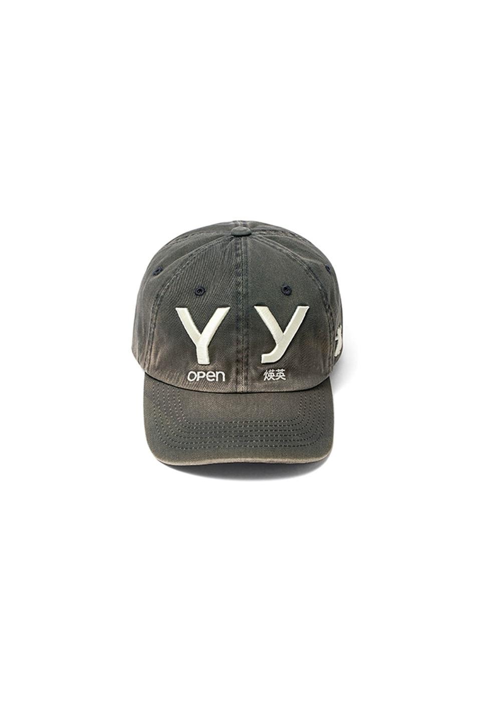 YY GRADIENT BALL CAP, CHARCOAL