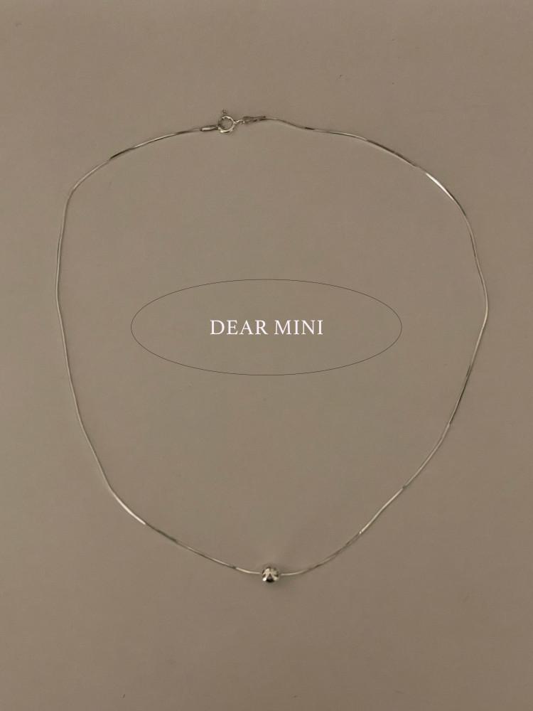 925silver 볼 뱀줄 목걸이