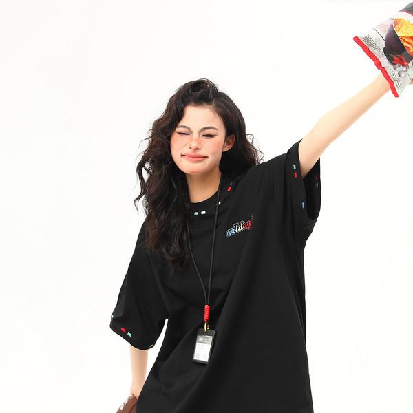 national rainbow short-sleeved T-shirt