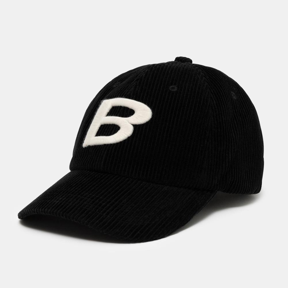 CORDUROY BALL CAP - BLACK