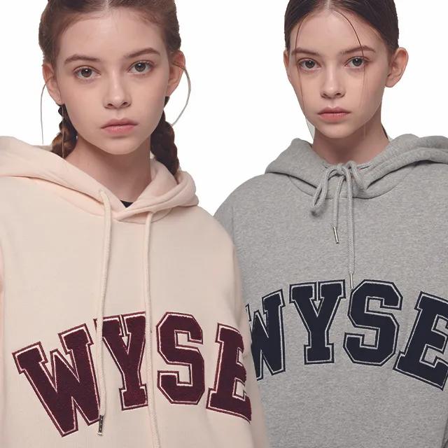 와이즈 부클 컬리지로고 후드(7color)