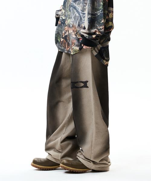 DIRTY SPRAY SWEAT PANTS BEIGE