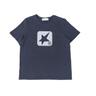 (W) SQUARE LOGO T ( Navy )