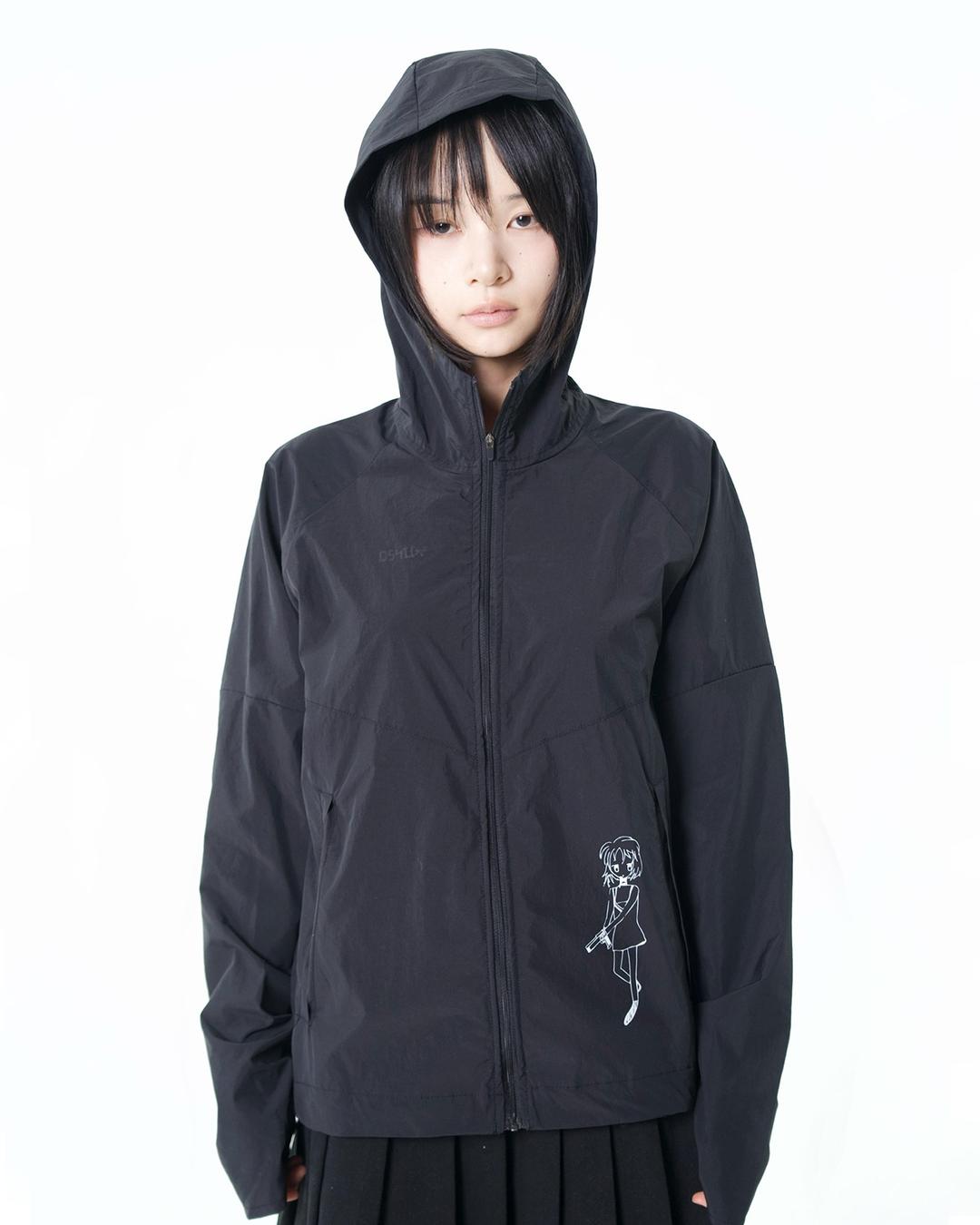Gun Girl Windbreaker Black