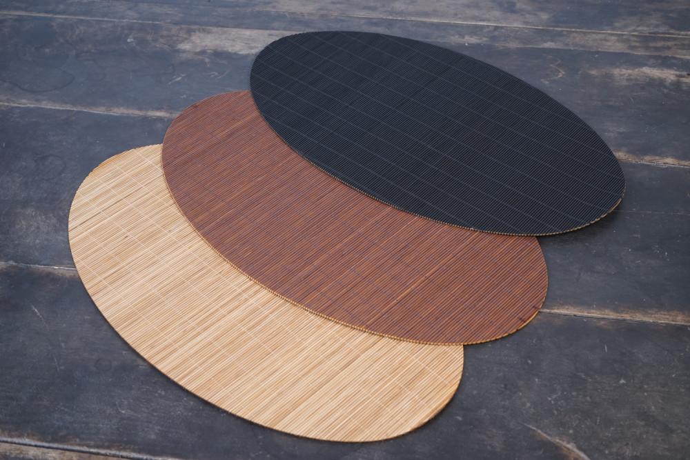 화차원 대나무살 티매트 타원형 대나무 식탁매트 테이블매트