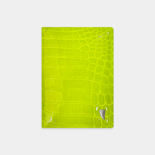 DIAMOND PLATINUM 크로커다일 악어 가죽 여권지갑 케이스(Hel Color)