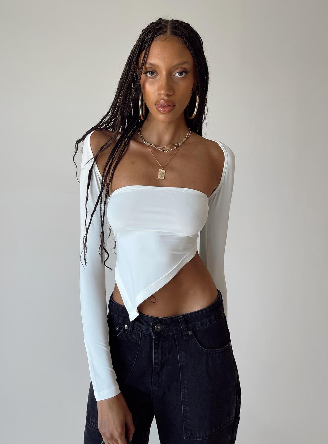 Koslo Bolero Top White - AU 4 / White