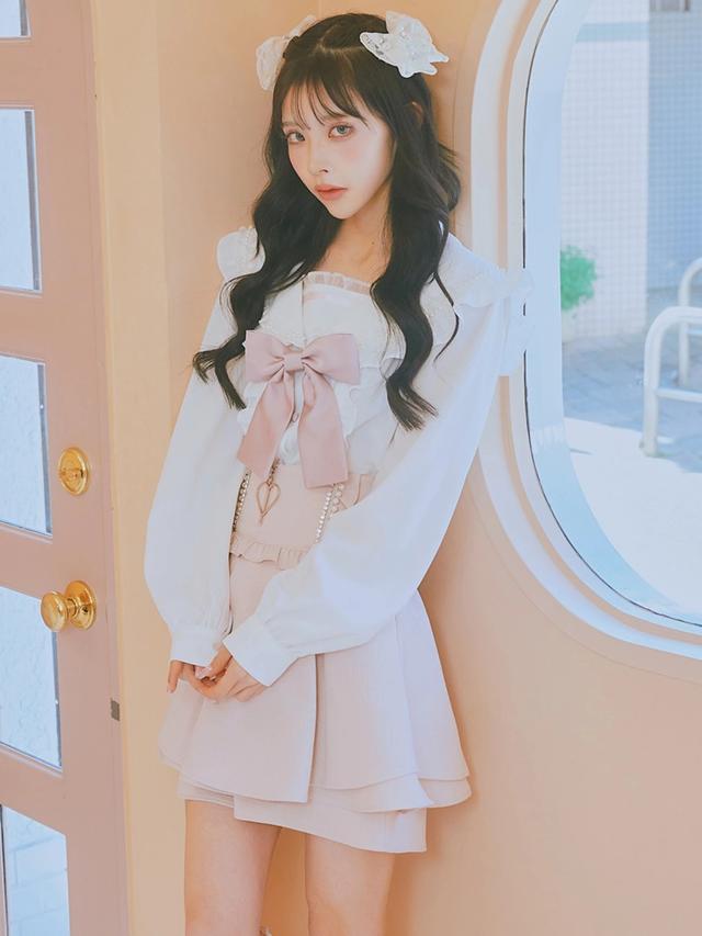 PIUM カットアウトレイヤードプリーツミニワンピ - 위시버킷