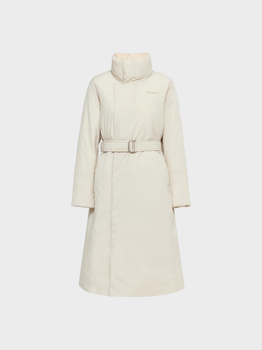 La Belle (라벨르) 여성  W/S 캐시미어 롱 코트 다운 자켓 (Soy)