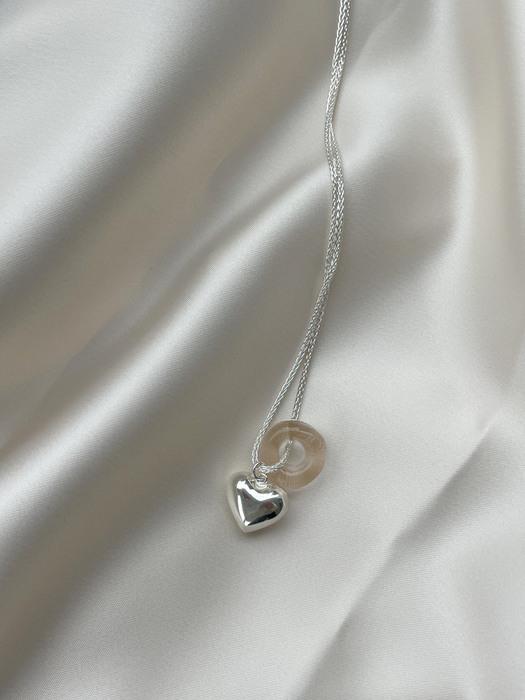 HEART GLASS NECKLACE