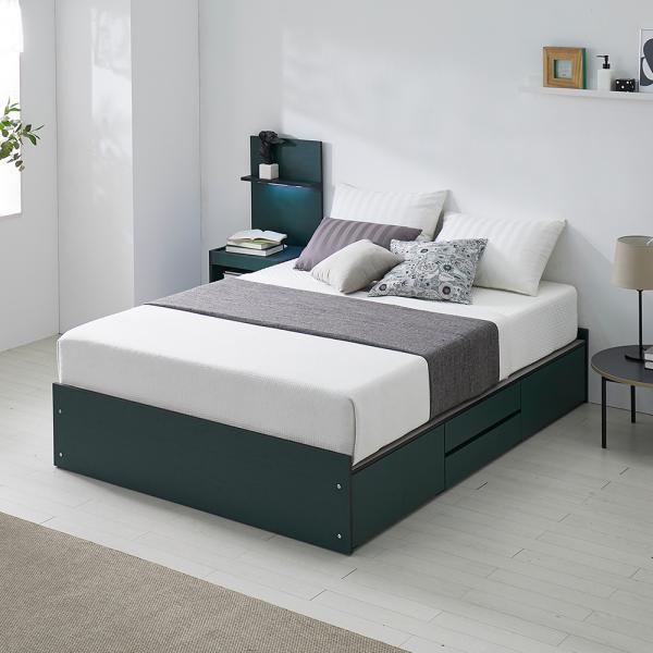 웨딩 무헤드 수납침대 프레임 퀸 Q