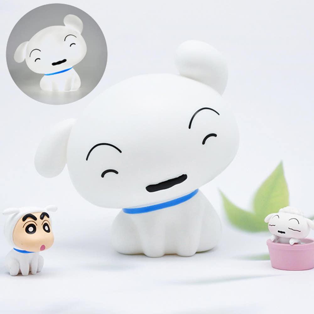 짱구 흰둥이 모여라 무드등 수면등 피규어 수유등 갸우뚱