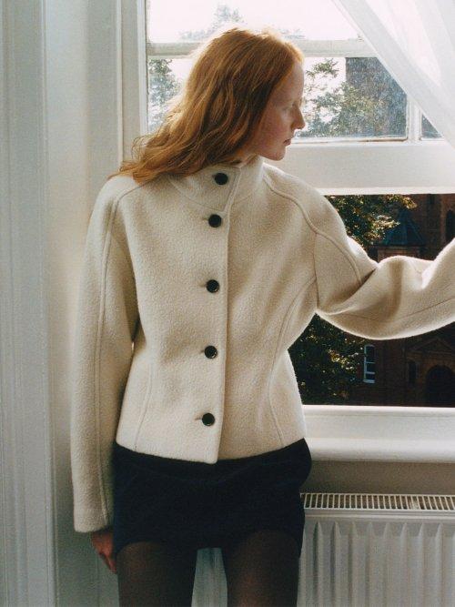 High Neck Short Coat VW3WJ032_2color